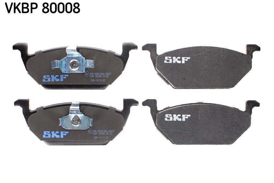 Jeu de 4 plaquettes de frein SKF ref. VKBP 80008